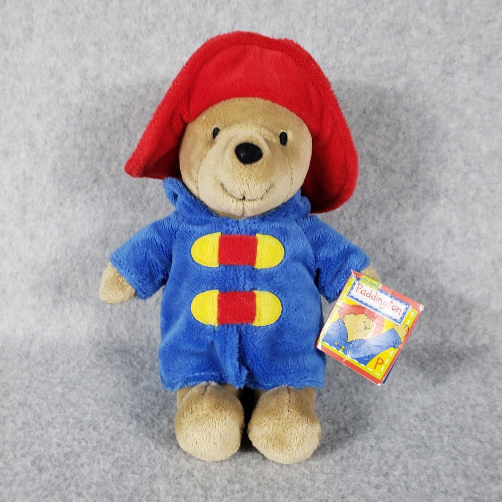 My First Paddington Bear Plush Toy Blue‎ Coat Red Hat Book 2015 Rainbow Designs